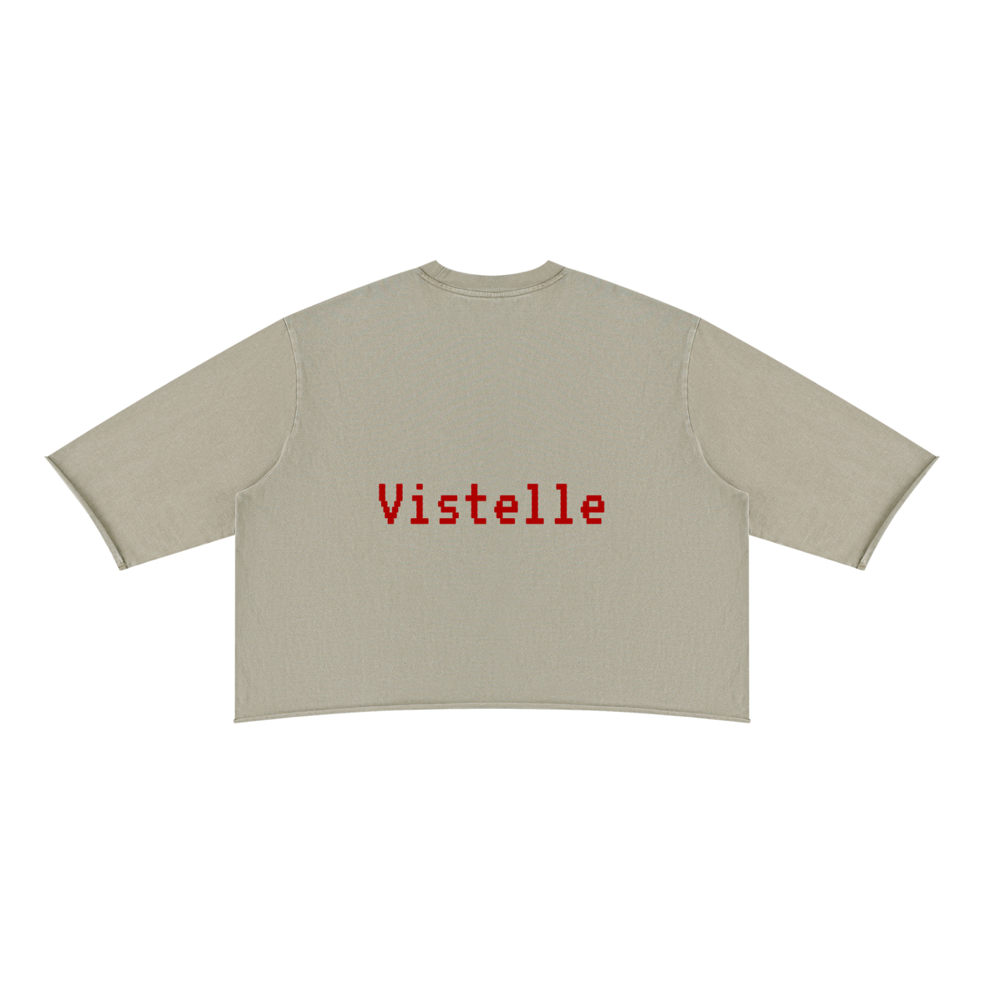 Vistelle Premium unisex mineral wash raw hem boxy T-Shirt