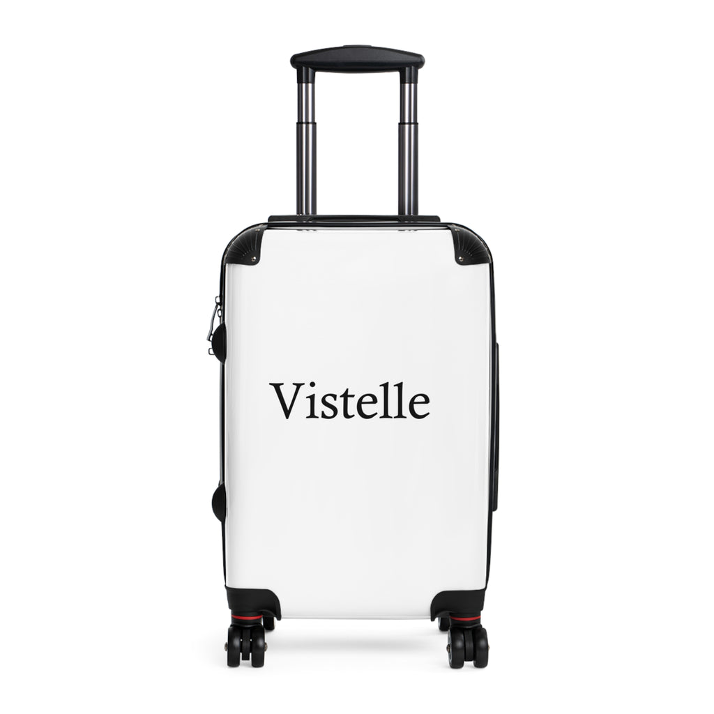 Vistelle monogram carry-on suitcase — compact travel luggage