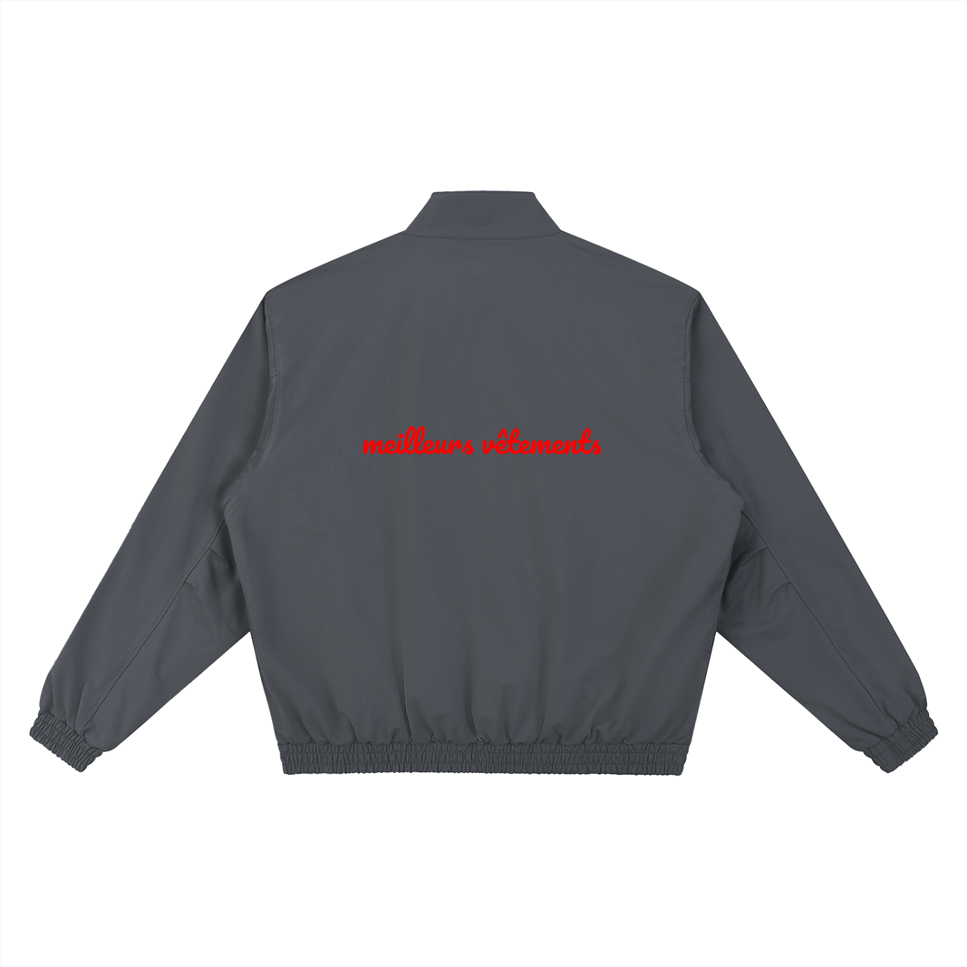 Vistelle Luxe stand collar bomber jacket