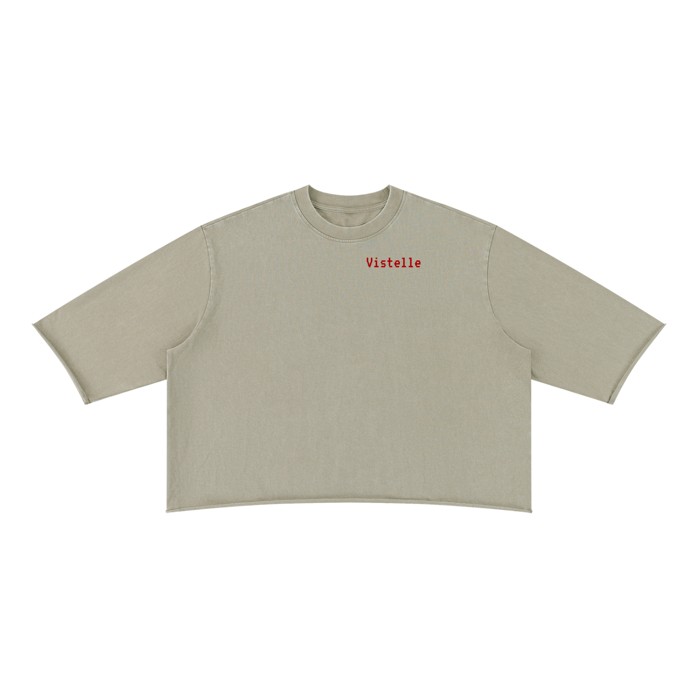 Vistelle Premium unisex mineral wash raw hem boxy T-Shirt