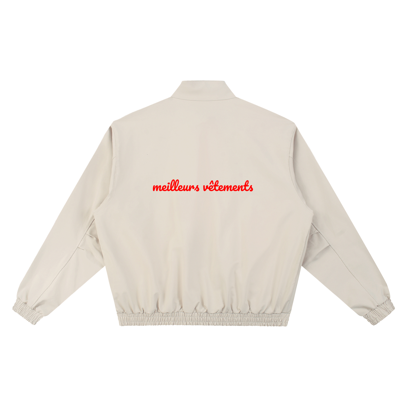 Vistelle Luxe stand collar bomber jacket