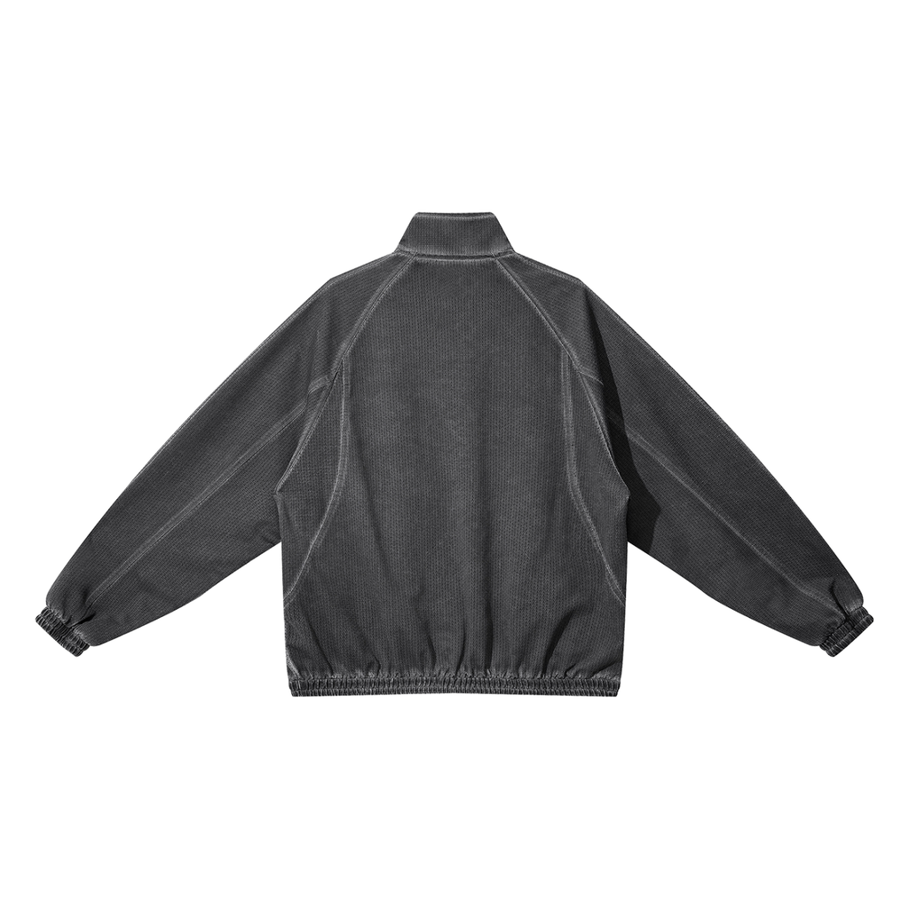 Vistelle Luxe Premium unisex vintage wash full zip mesh jacket