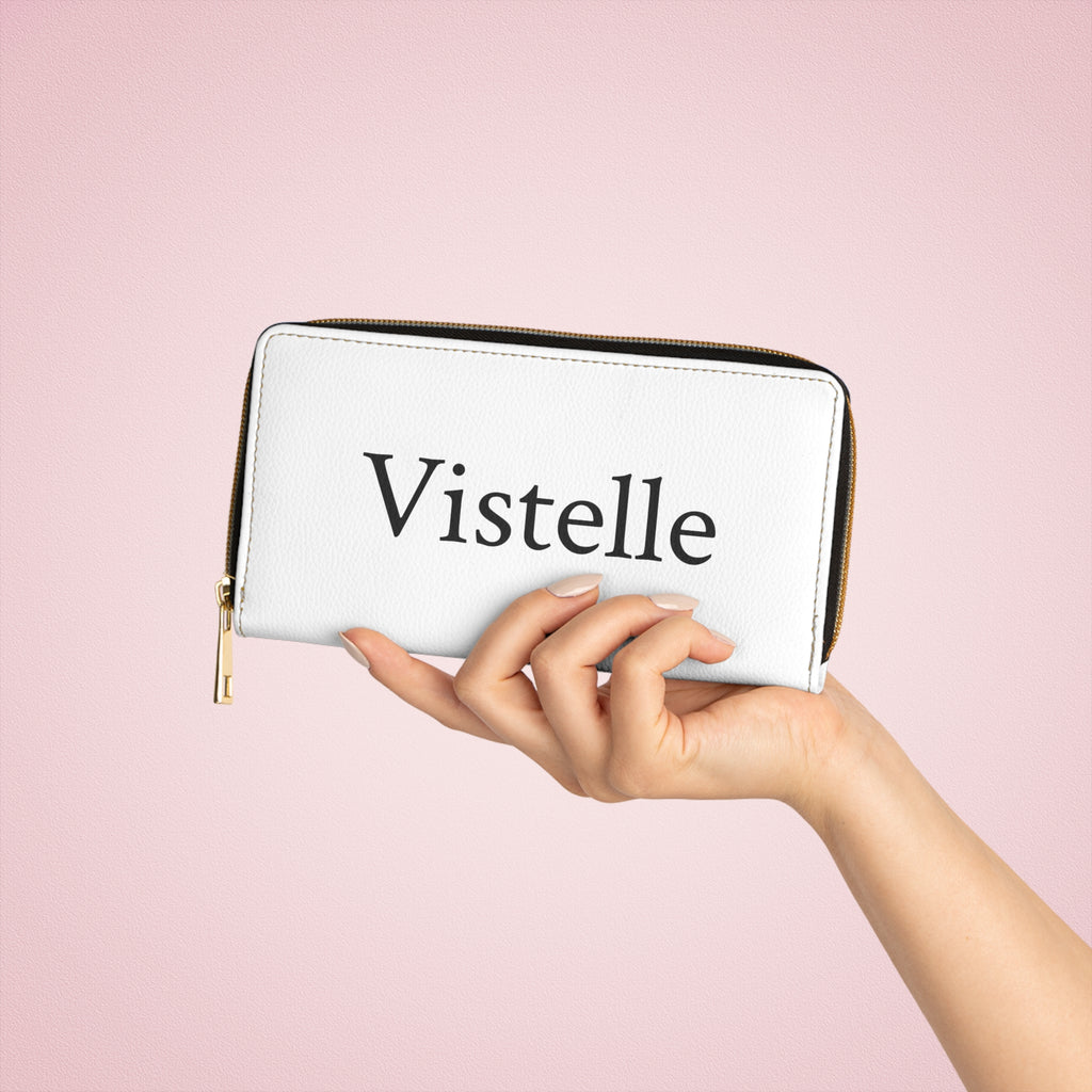 Vistelle zipper wallet (White)