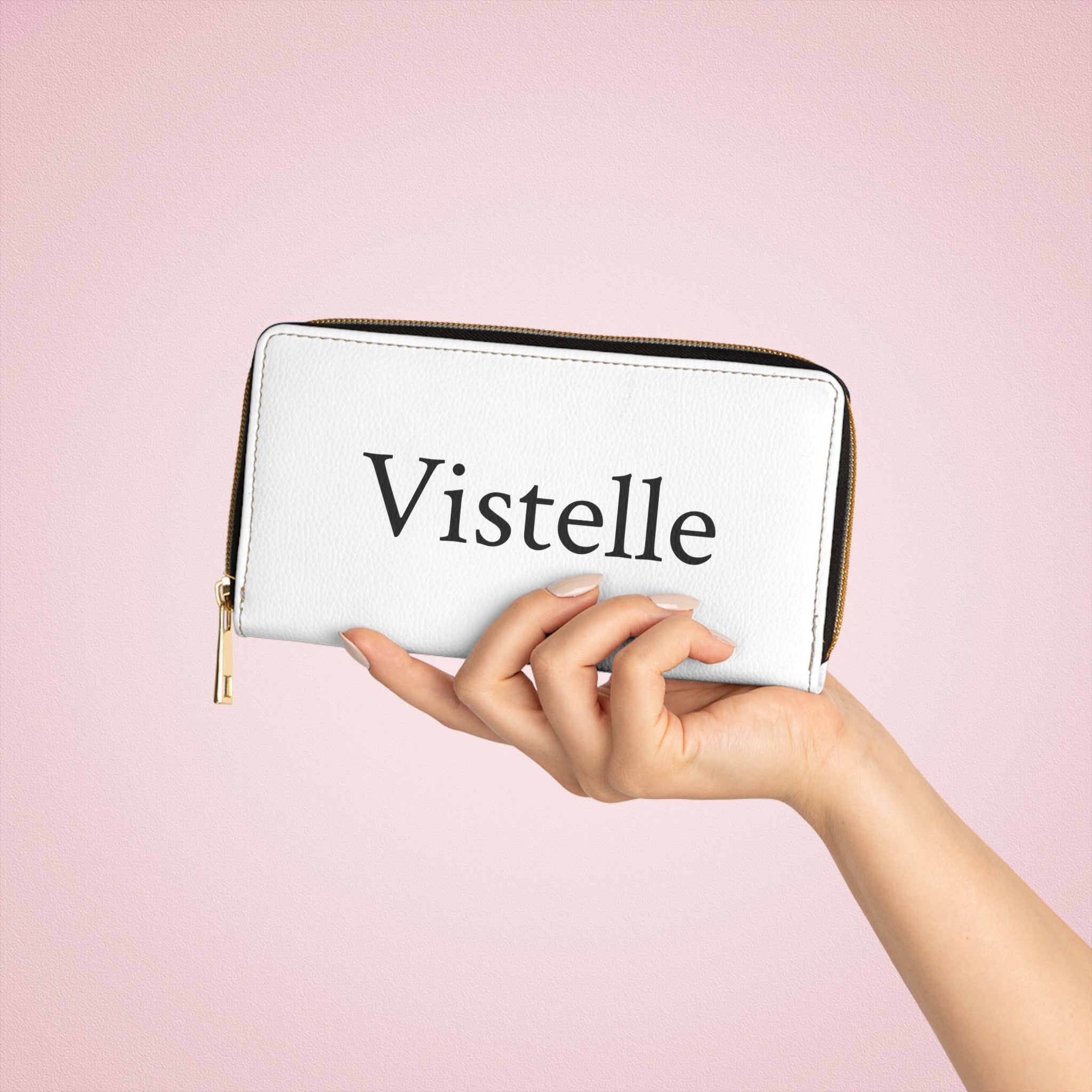 Vistelle zipper wallet (White)