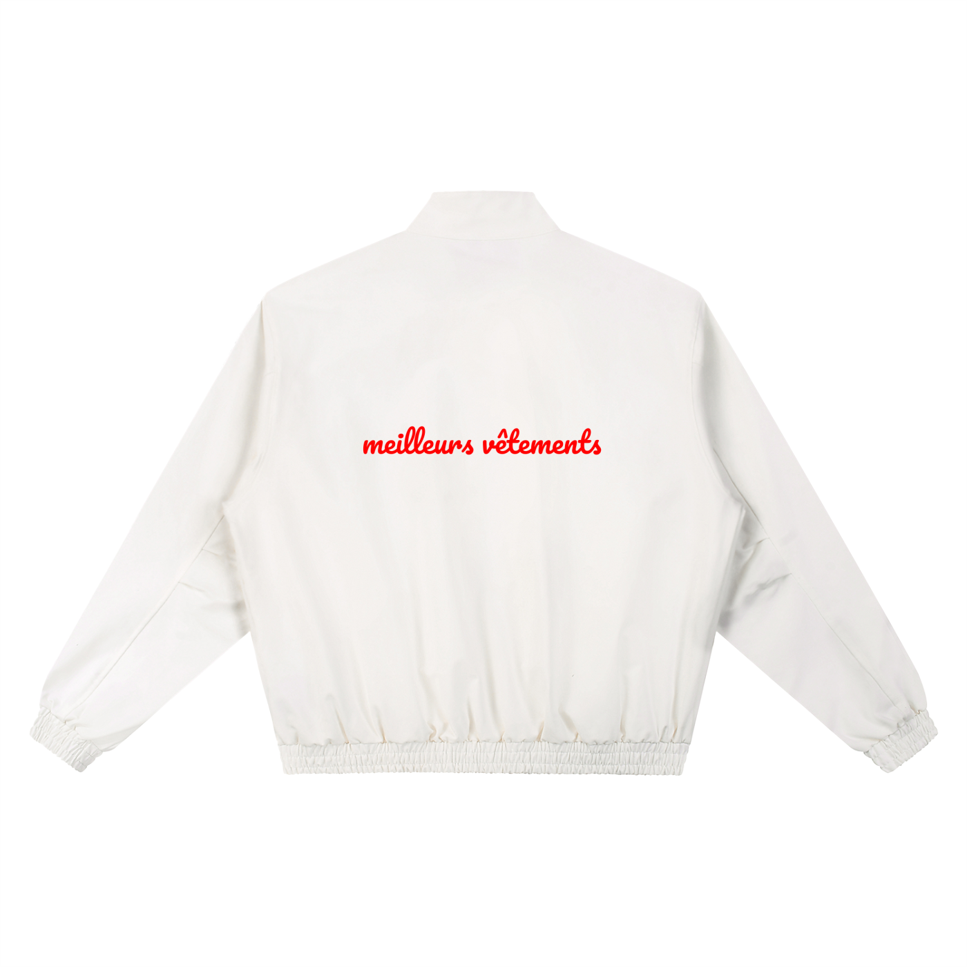 Vistelle Luxe stand collar bomber jacket