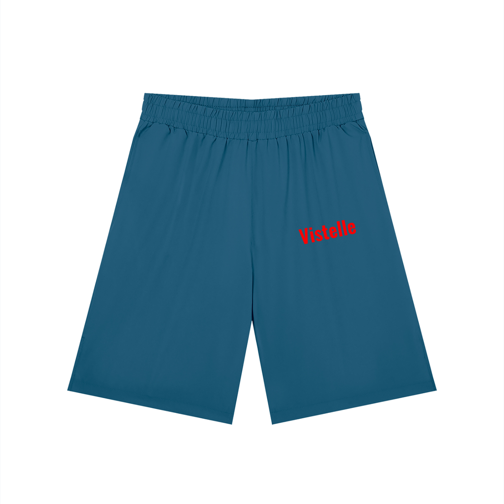 Vistelle men’s solid elastic waist shorts